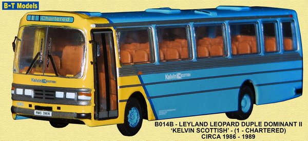 Base Toys - B014B - Leyland Leopard - Kelvin Scottish - Route 1 (Chartered)