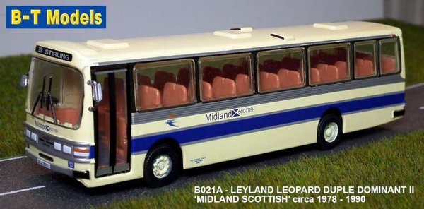 Base Toys - B021A - Leyland Leopard - Duple - Midland Scottish - Route 39