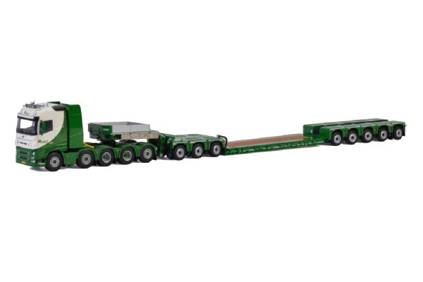 WSI 01-2676 - Beelen Volvo FH4 Globetrotter 10x4 with 5 Axle Low loader & 3 Axle Inter Dolly