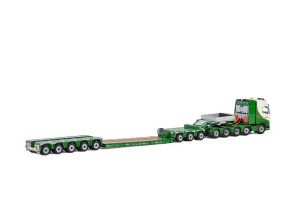 WSI 01-2676 - Beelen Volvo FH4 Globetrotter 10x4 with 5 Axle Low loader & 3 Axle Inter Dolly