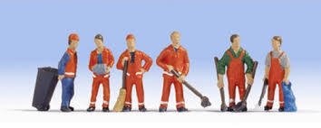 Noch - N15029 - City Cleaners (6) and Accessories Figure Set