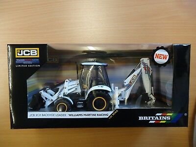 Britains - LIMITED EDITION - JCB 3CX Backhoe Loader - Williams Martini Racing