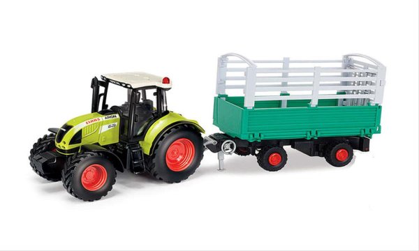 Herpa - CLA184013 Claas Arion 540 with Cattle Trailer