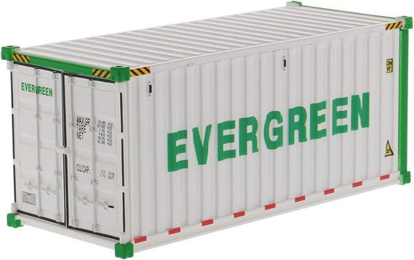 Diecast Masters - 91026A - 20' Refrigerated Sea Container 'Evergreen' - White