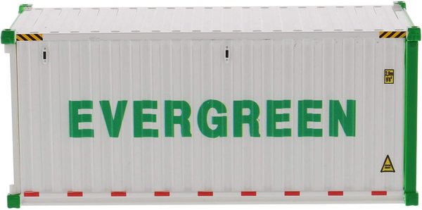 Diecast Masters - 91026A - 20' Refrigerated Sea Container 'Evergreen' - White
