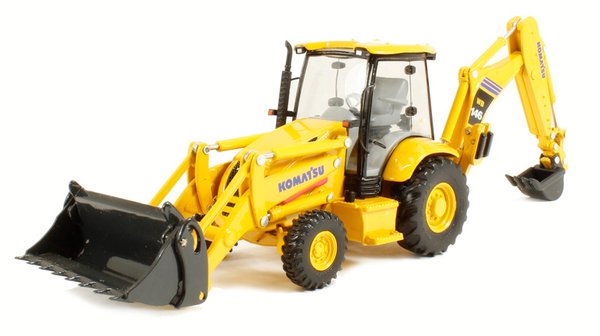 First Gear - 50-3095 - Komatsu WB-146 Backhoe Loader with Attachments