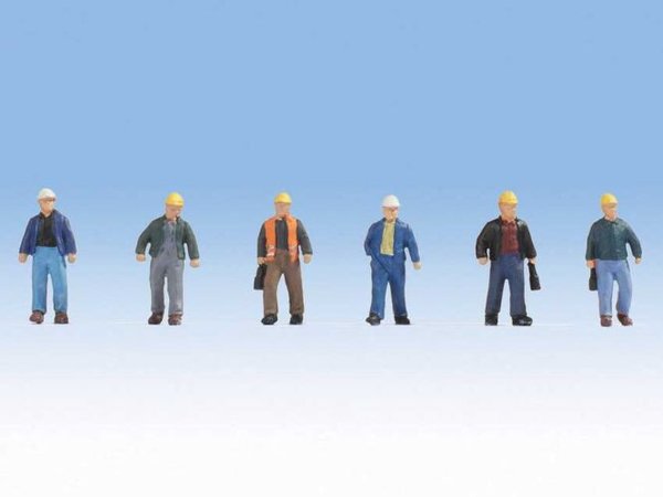 Walthers - WH949-6047 - Construction Workers - 6 Figure Set
